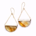 Montana agate gold filled earrings